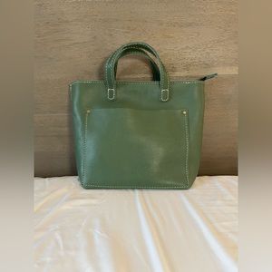 Portland Leather Goods Eucalyptus Zip Mini Crossbody